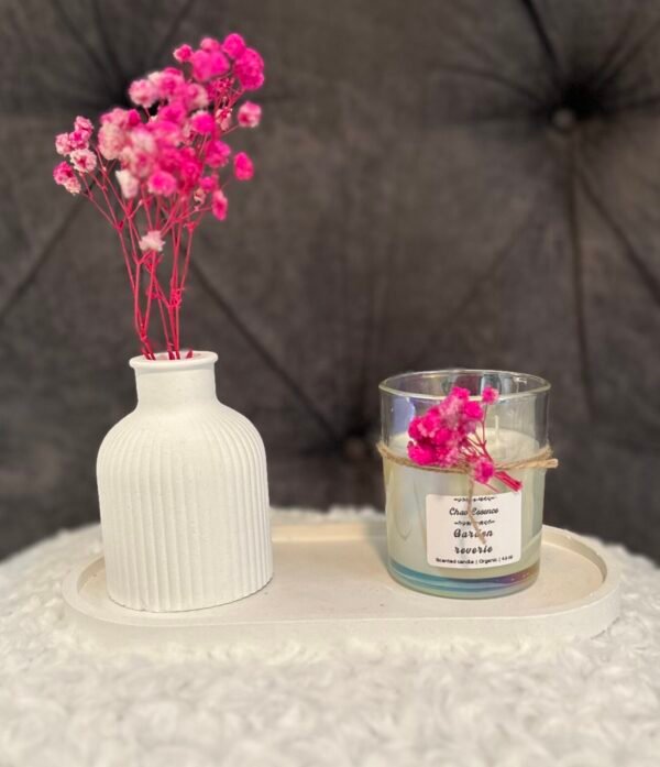 Luna Veil – Iridescent Glass Jar Candle