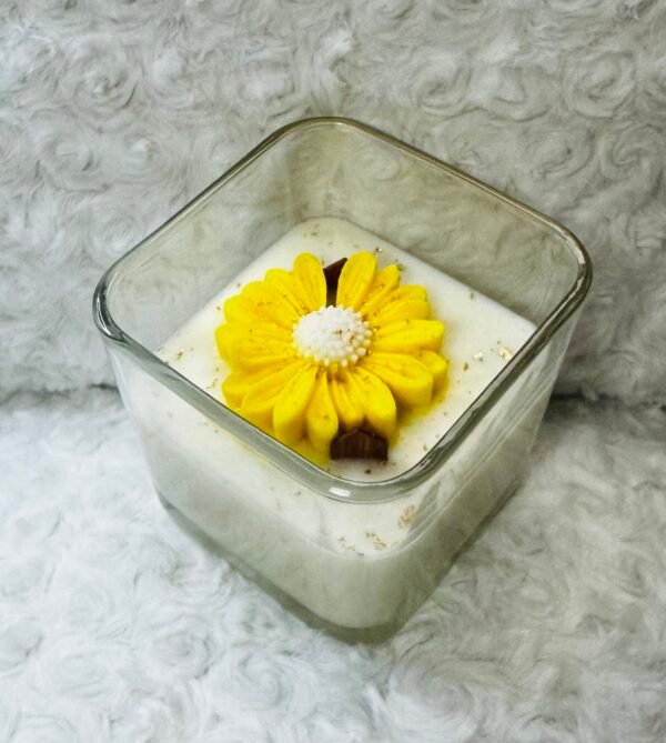 Squared Glass Jar Candle