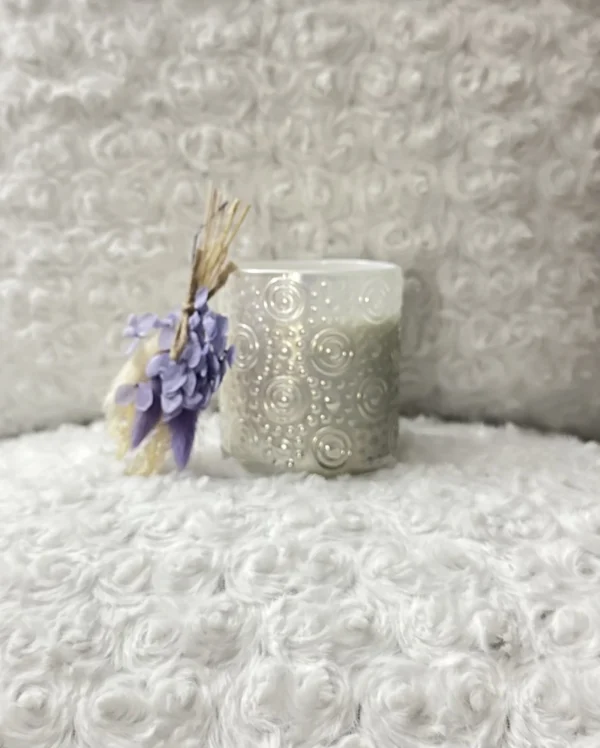 embossed_glass candle