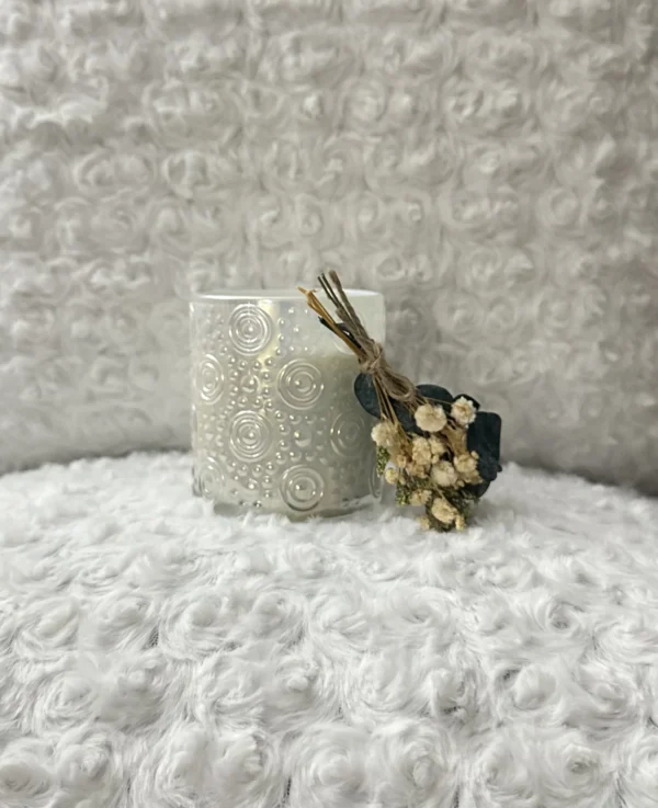 embossed_glass candle